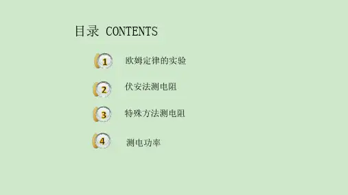 2021年初中物理电学实验专题
