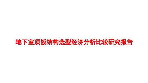 地下室顶板结构选型经济分析比较研究报告