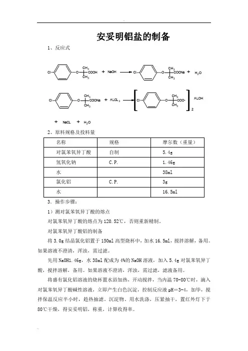 实验三_磺胺醋酰钠的制备