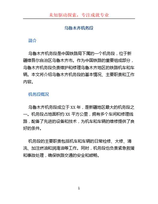 乌鲁木齐机务段
