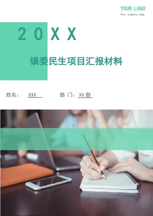 镇委民生项目汇报材料