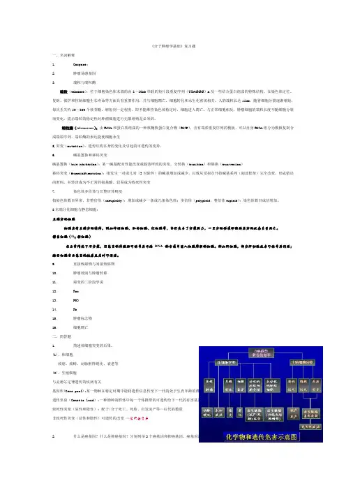 《分子肿瘤学基础》复习题