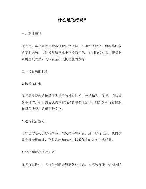 什么是飞行员？