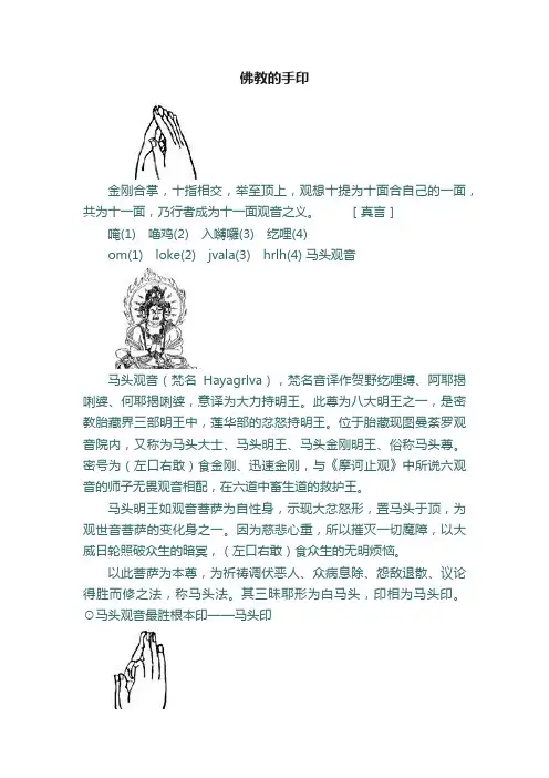 佛教的手印