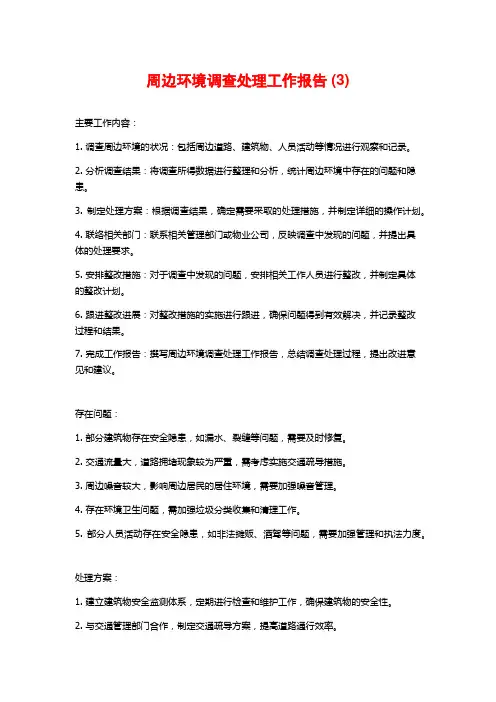 周边环境调查处理工作报告 (3)