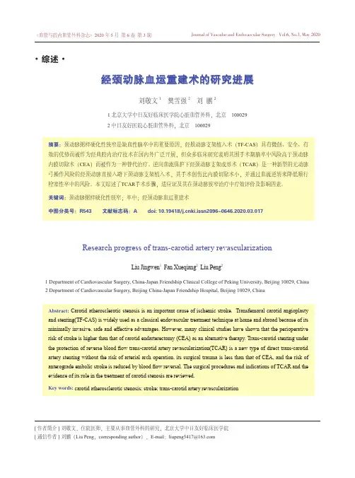 经颈动脉血运重建术的研究进展