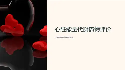 心脏能量代谢药物评价