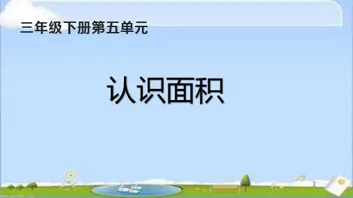 认识面积(课件)-三年级下册数学人教版