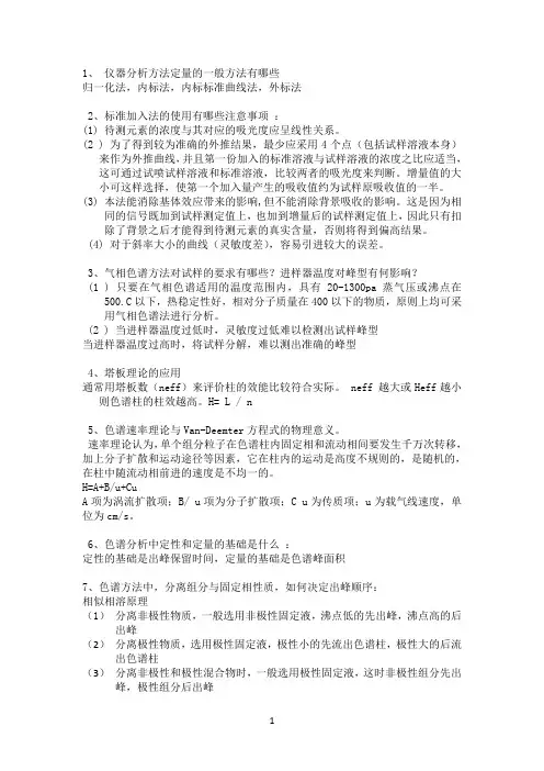 仪器分析