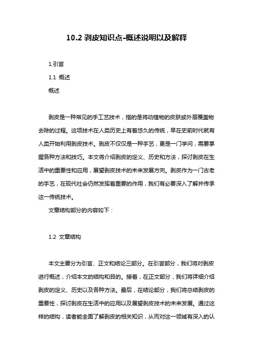 10.2剥皮知识点-概述说明以及解释