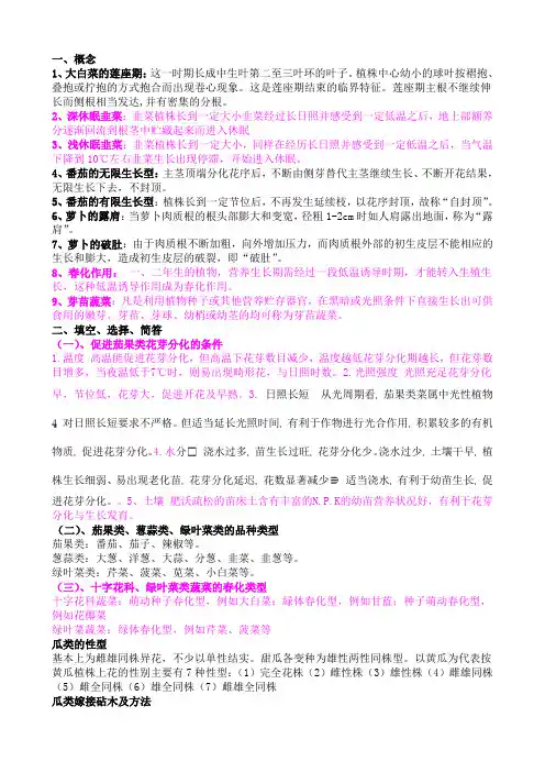 蔬菜栽培学