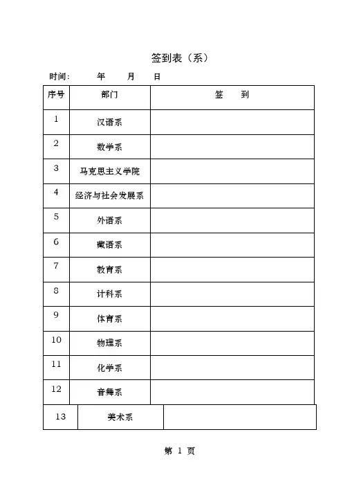 中心组理论学习签到表