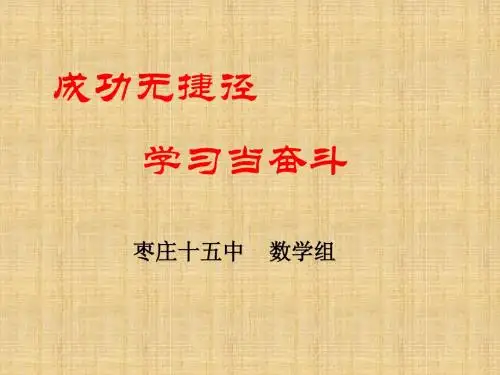 《成功无捷径》