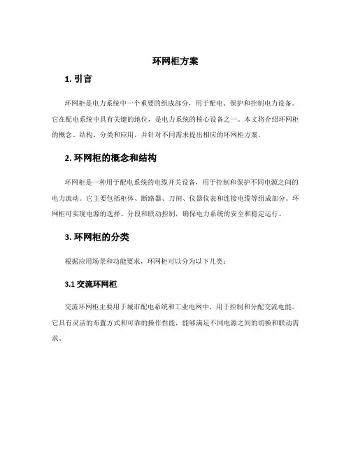 环网柜方案
