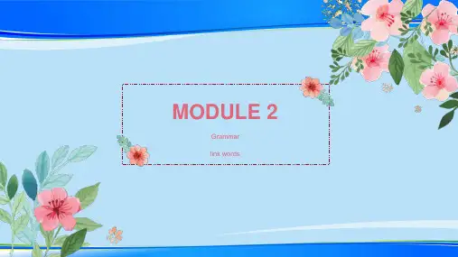 外研版 必修三 MODULE 3 grammar(共22张PPT)