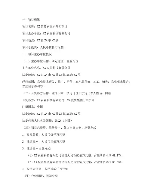 贷款项目的申请报告