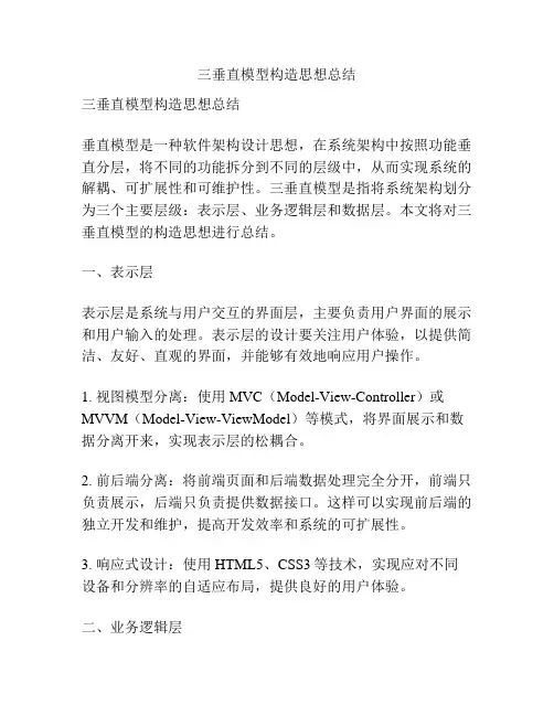 三垂直模型构造思想总结
