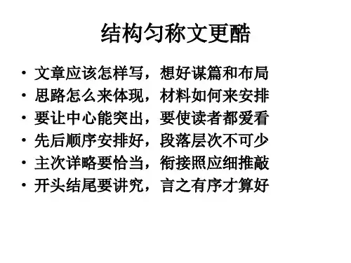 高考议论文框架结构