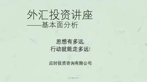 外汇基本分析课件