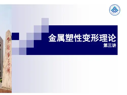 第3讲 冷热加工组织变化【金属塑性变形理论】