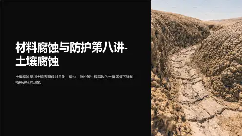 材料腐蚀与防护第八讲-土壤腐蚀