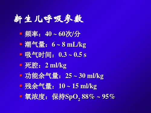 新生儿机械通气ppt课件-PPT文档
