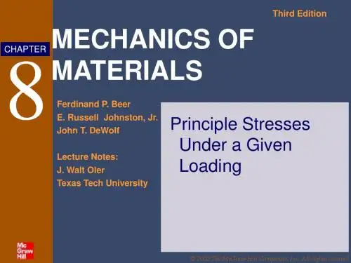 最新材力学英文版完美课件8_principal_stresses
