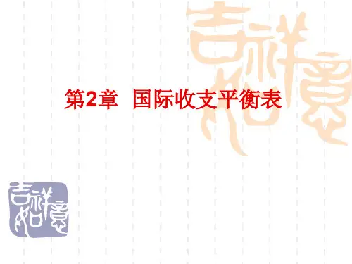 国际金融2国际收支平衡表