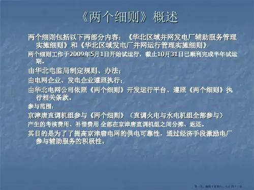 《两个细则》的介绍精要