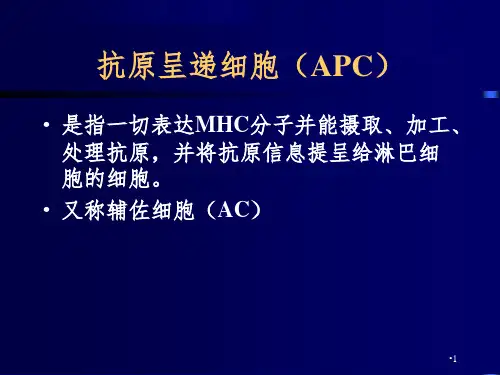 6.第八章抗原呈递细胞及抗原呈递PPT课件