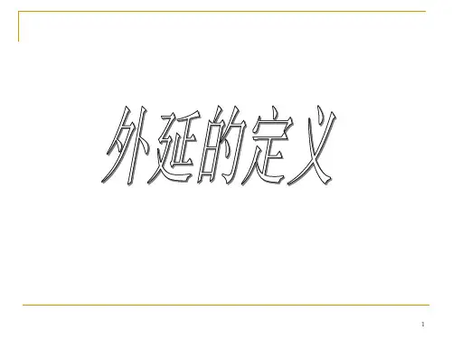 外延的定义