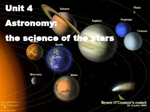 高中英语必修三Book3-Unit4-astronomy-warming-up-reading