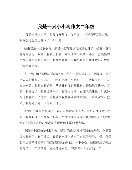 我是一只小小鸟作文二年级