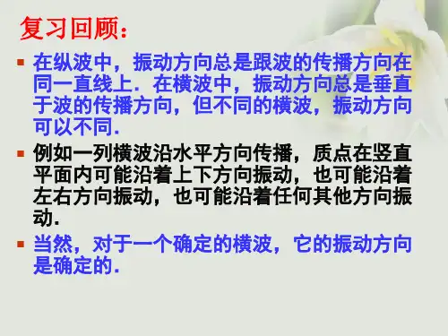 高中物理第十三章光13.6光的偏振课件新人教版选修3-4.ppt