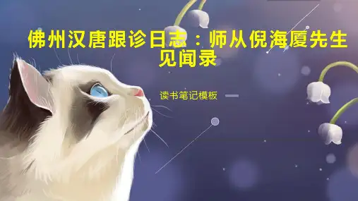 佛州汉唐跟诊日志：师从倪海厦先生见闻录