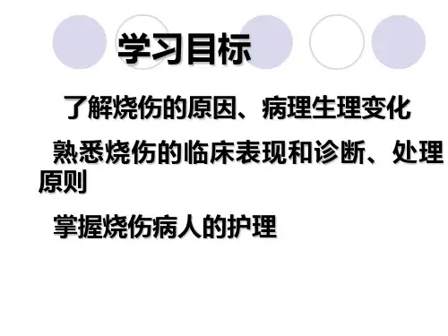 烧伤患者的护理PPT课件