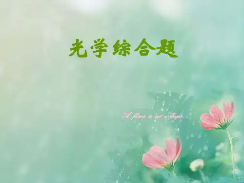 高考物理光学综合题1 精品优选公开课件