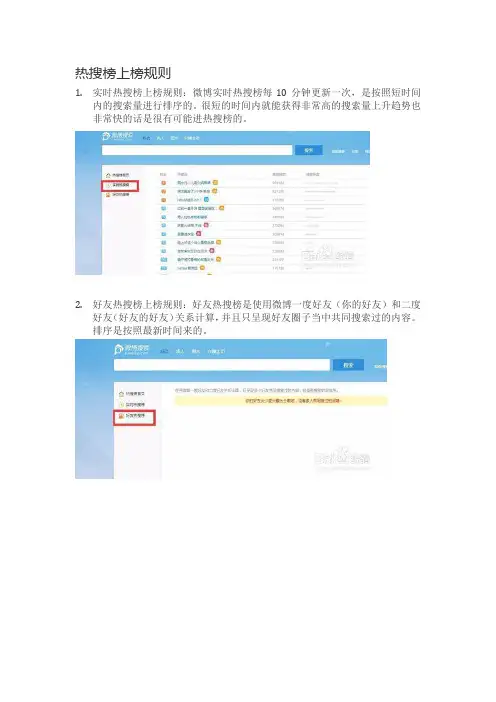 微博热搜业务简介