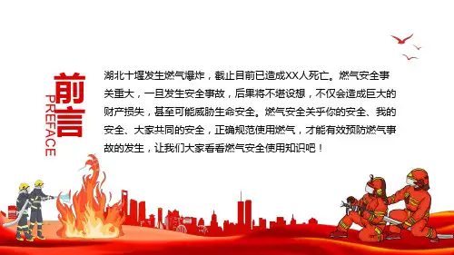 燃气安全知识宣传燃气安全共筑平安图文PPT课件