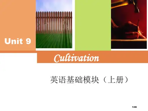 Unit9cultivation省公开课金奖全国赛课一等奖微课获奖PPT课件