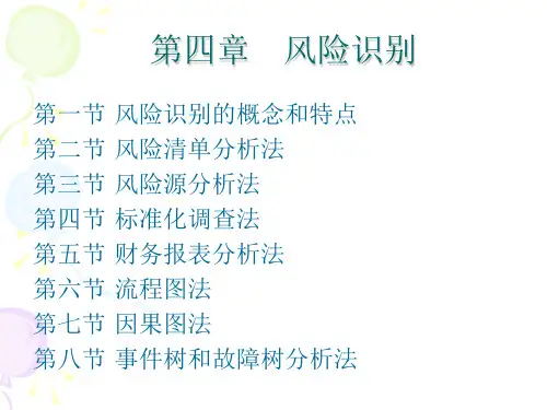 第四章 企业风险识别ppt课件