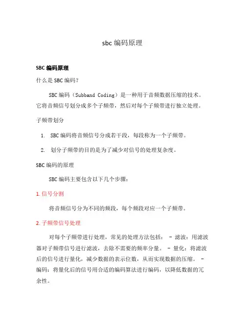 sbc编码原理