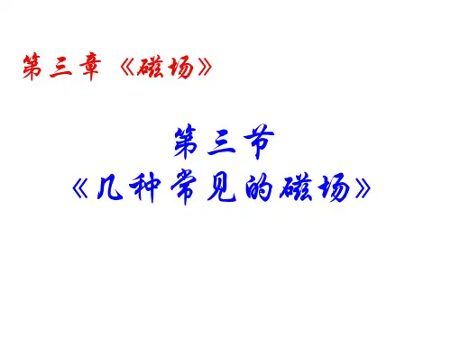 高中物理课件-3-3《几种常见的磁场》课件
