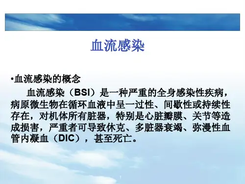 血流感染ppt课件