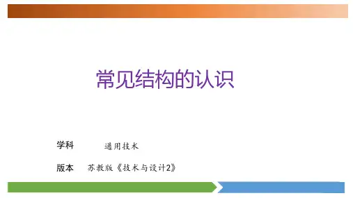 苏教版高中通用技术《技术与设计2》课件-第一单元第一节 常见结构的认识