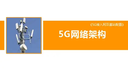 5G接入网及基站配置-5G网络架构