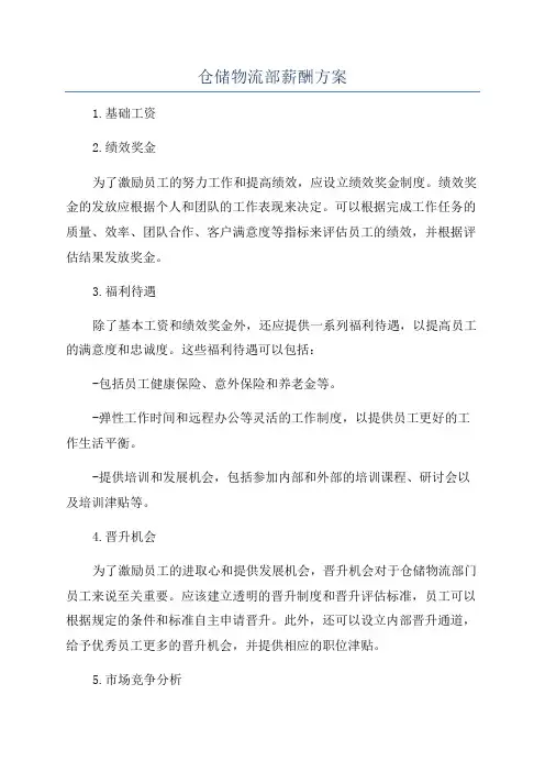仓储物流部薪酬方案