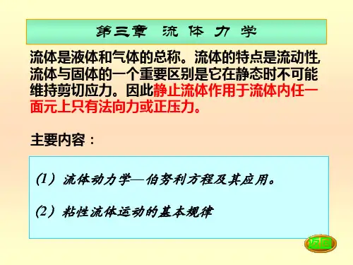 第三章 流体力学