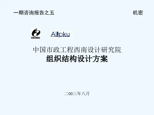 0820西南院组织结构设计报告