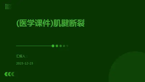 (医学课件)肌腱断裂